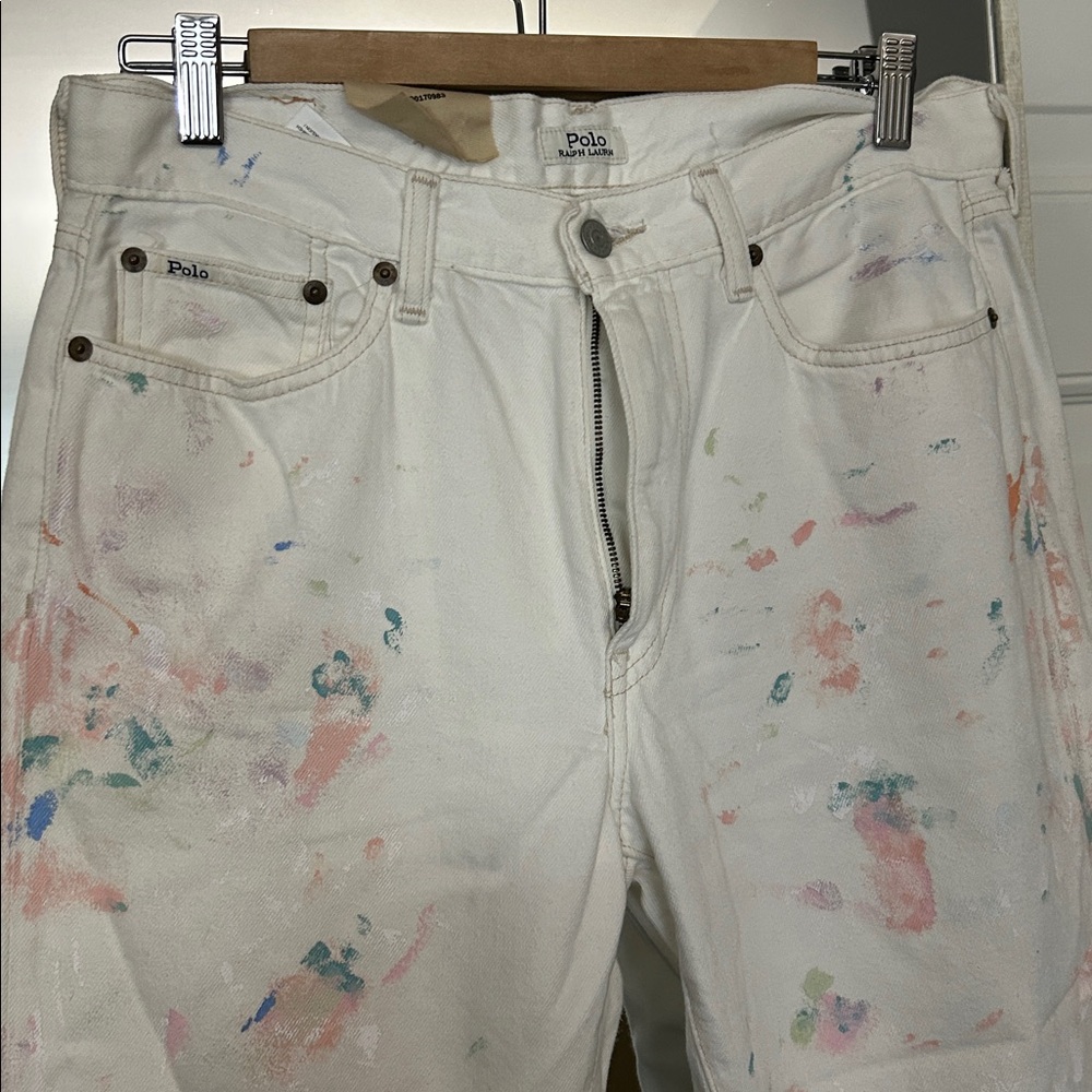 Polo Ralph Lauren The Avery Boyfriend Paint Splatter Jeans - 28 - Picture 3 of 13